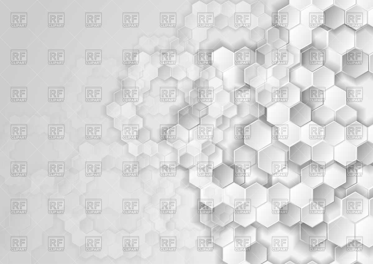 Light Grey Tech Background With Hexagons Vector Image 1200x849 Light Grey Tech Background With Hexagons Vector Image