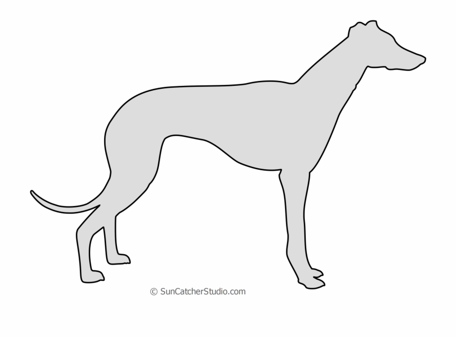 Greyhound Vector Stencil 920x679 Greyhound Vector Stencil