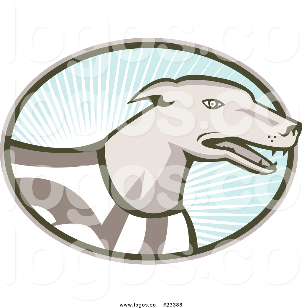 Vector Logo Of A Racing Greyhound Dog Within An Oval 1024x1044 Vector Logo Of A Racing Greyhound Dog Within An Oval