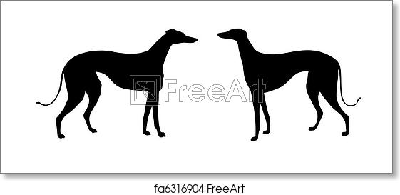 Free Art Print Of Vector Illustration Greyhound On White 561x273 Free Art Print Of Vector Illustration Greyhound On White