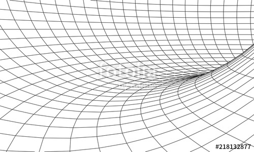500x300 Tunnel Or Wormhole Vector Abstract Background Tunnel Grid