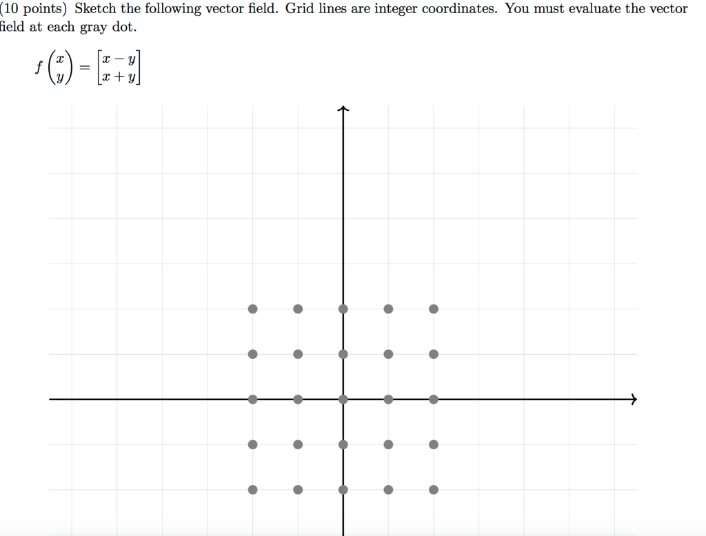 1024x778 Solved Sketch The Following Vector Field Grid Lines Are