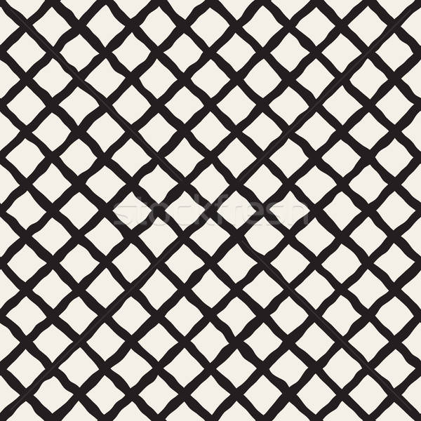 600x600 Vector Seamless Diagonal Grid Lines Rhombus Pattern Vector