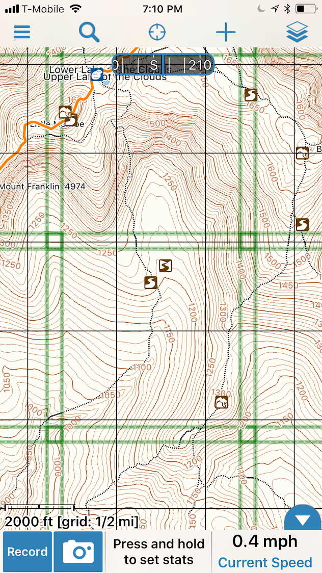 632x1124 Double Green Grid Lines On Gaia Topo