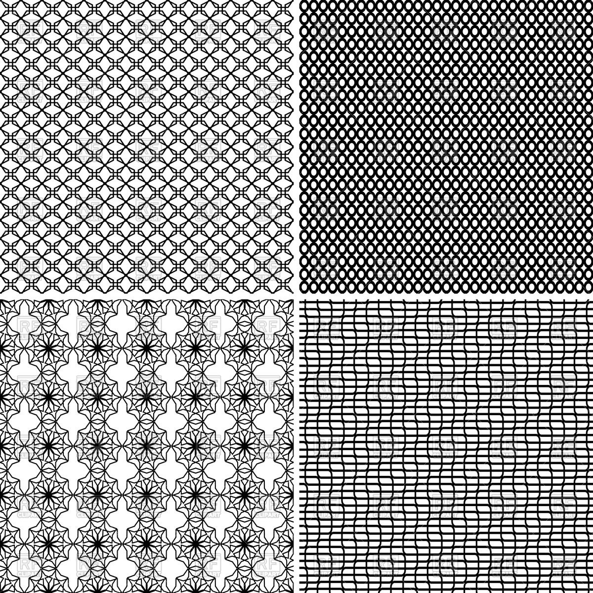 Seamless Backgrounds With Differend Grid Pattern Vector Image 1200x1200 Seamless Backgrounds With Differend Grid Pattern Vector Image