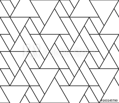 500x434 Abstract Geometric Seamless Pattern Vector Hexagonal Triangular