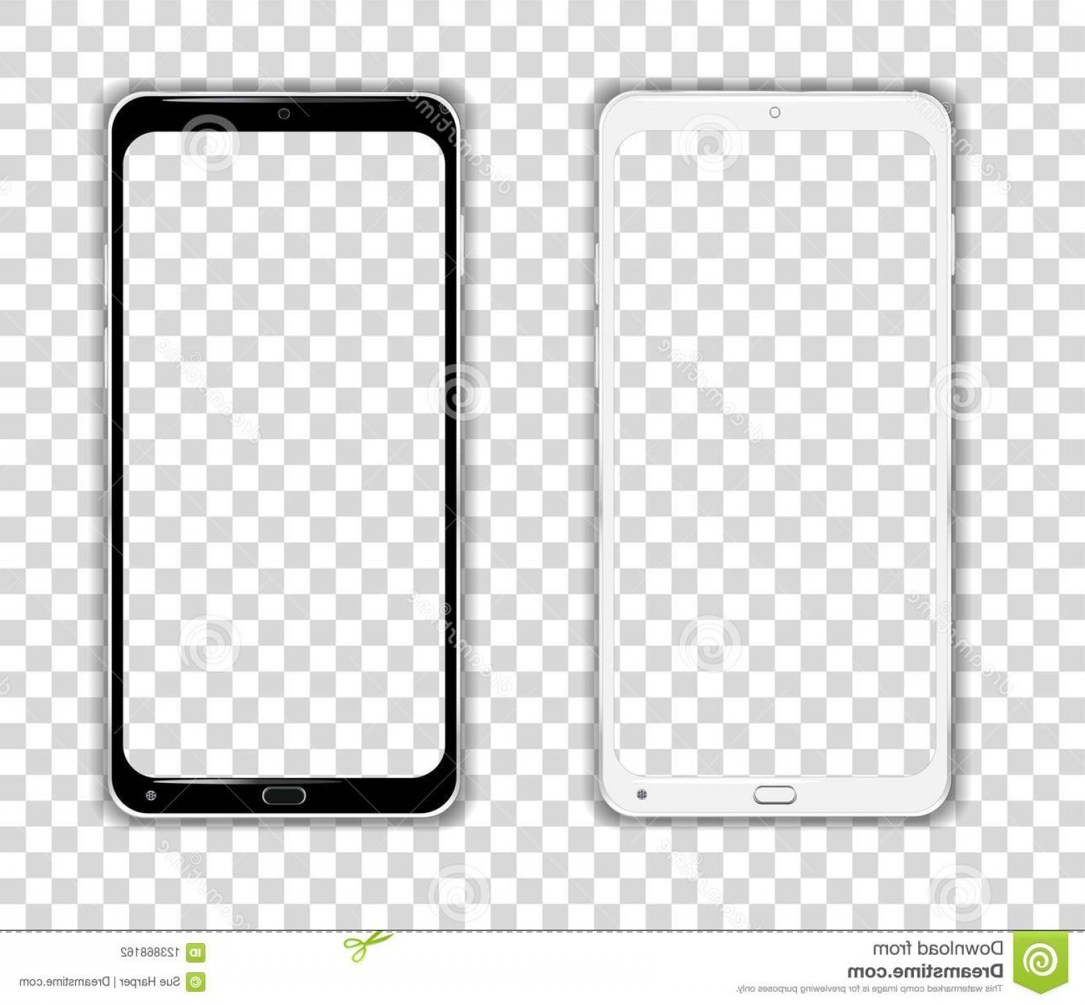 1560x1444 Realistic Cellphone Smartphone Vector Touchscreen Android Phone