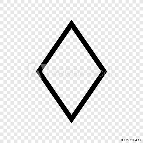 500x500 Diamond Vector Icon Transparent Grid