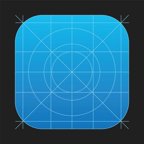 490x490 App Icon Vector Grid