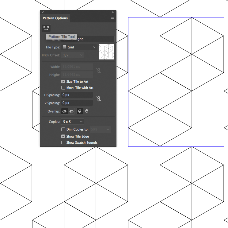 744x744 Isometric Grid Pattern In Adobe Illustrator