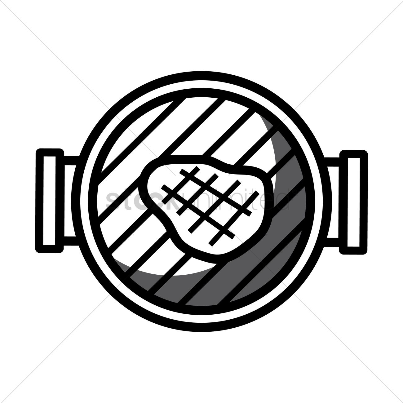 Barbecue Grill Vector Image 1300x1300 Barbecue Grill Vector Image