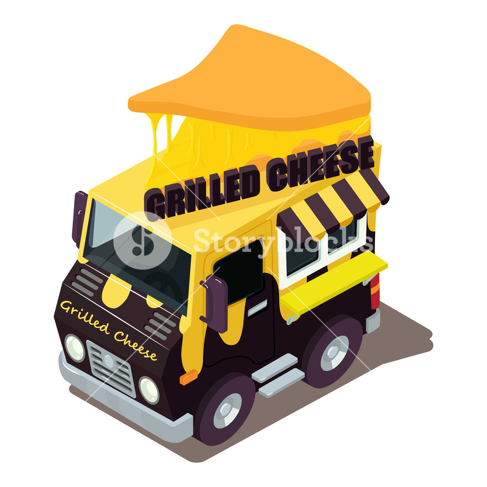 1000x1000 Grilled Cheese Machine Icon Isometric Illustration Of Grilled