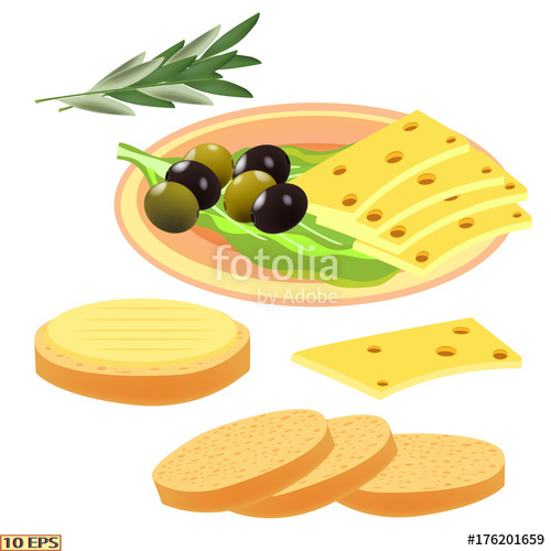 500x500 Big Piece Of Cheese Cheese, Sliced For Sandwiches On The Plate