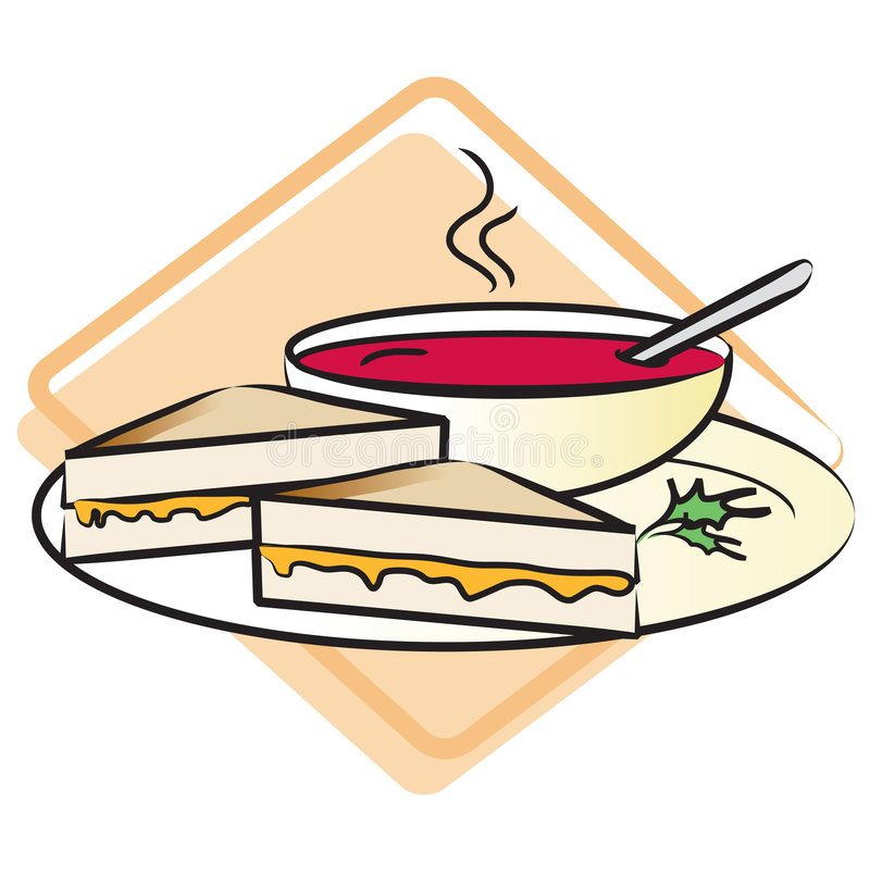 800x800 Grilled Cheese And Soup Clipart