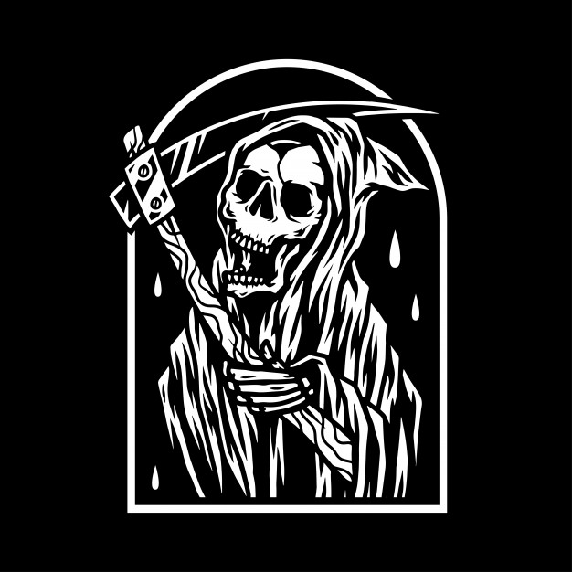 626x626 Grim Reaper Vector Premium Download