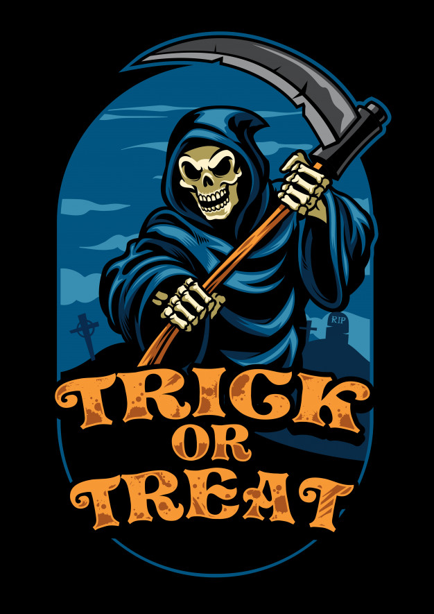 626x885 Halloween Design Of Grim Reaper Vector Premium Download