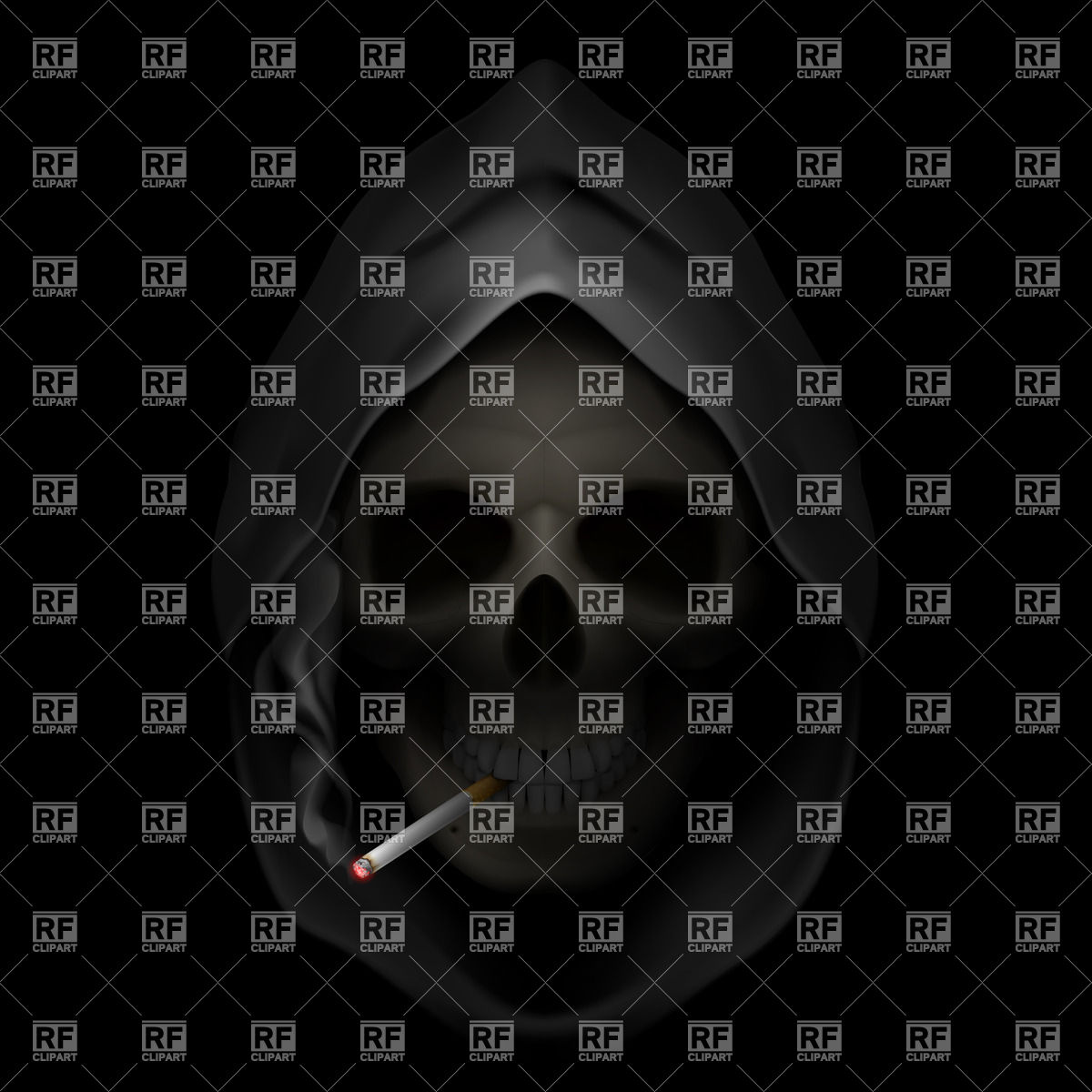 1200x1200 Smoking Grim Reaper Vector Image Of Healthcare, Medical Dvarg