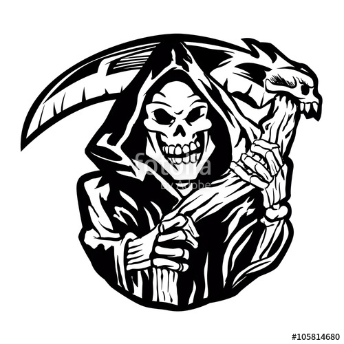 500x500 Grim Reaper Sign Stock Image And Royalty Free Vector