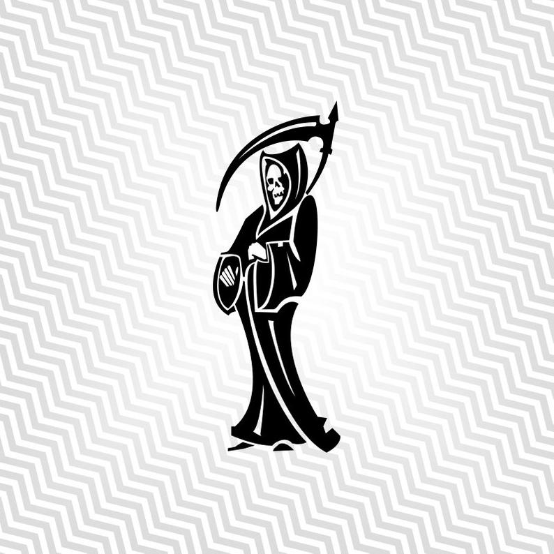 794x794 Grim Reaper Harvester Cutout Vector Art Cricut Etsy