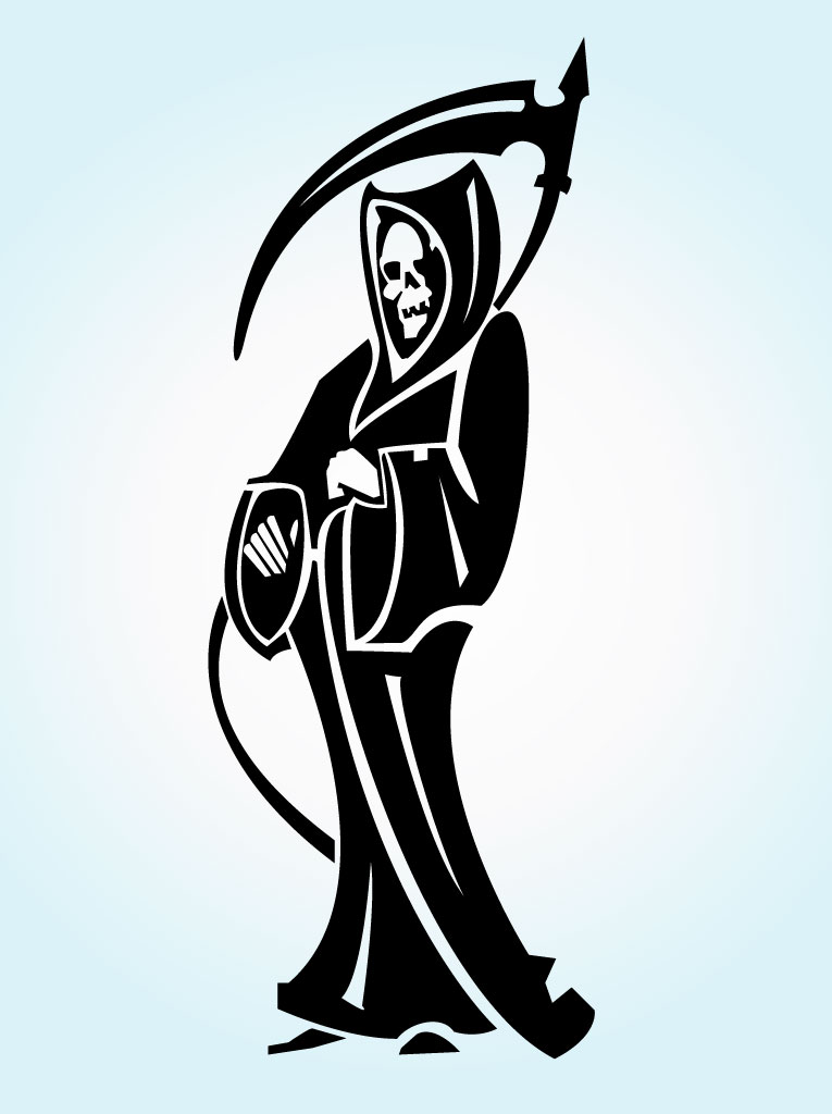 765x1024 Grim Reaper Tattoo Vector Art Graphics