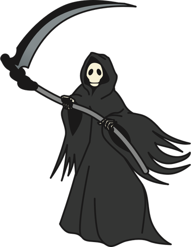 387x500 Grim Reaper Vector Image
