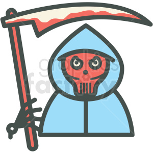 300x300 Grim Reaper Death Vector Icon Image Clipart Royalty Free Gif