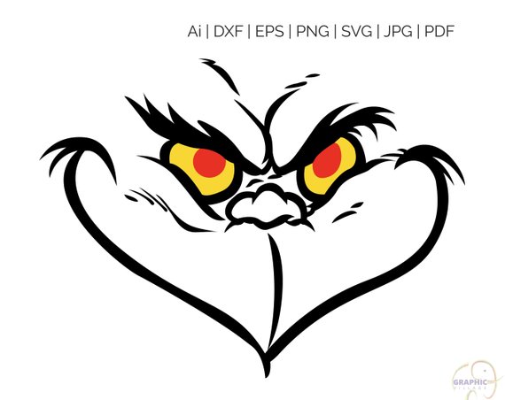 Download Grinch Face Vector at Vectorified.com | Collection of ...