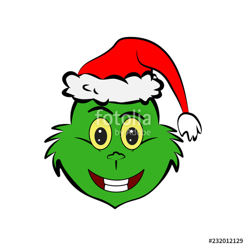 500x500 Grinch In Smile Emoji Icon Stock Image And Royalty Free Vector