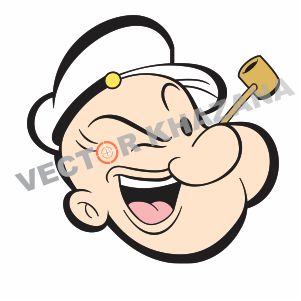 301x301 Popeye Face Logo Vector