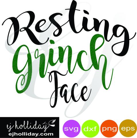 477x480 Resting Grinch Face Dxf Png Vector Graphic Design Digital