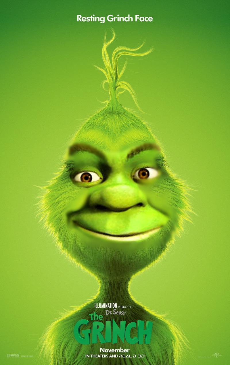 Shrek Grinch Face