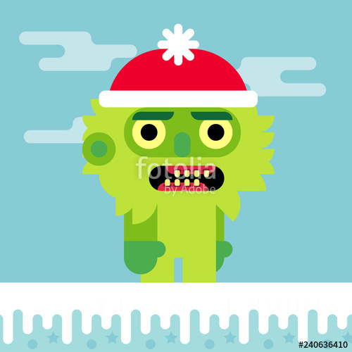 500x500 Grinch Flat Design Stock Image And Royalty Free Vector