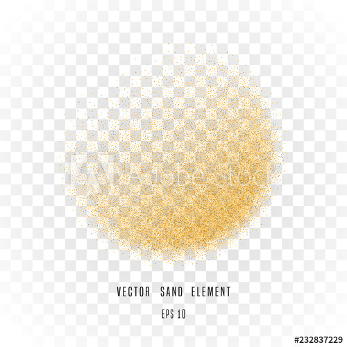500x500 Vector Sand Circle Isolated On Transparent Background Gritty