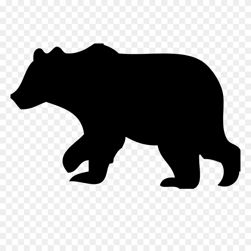840x840 Grizzly Bear Silhouette Vector Free Download Best Grizzly Bear