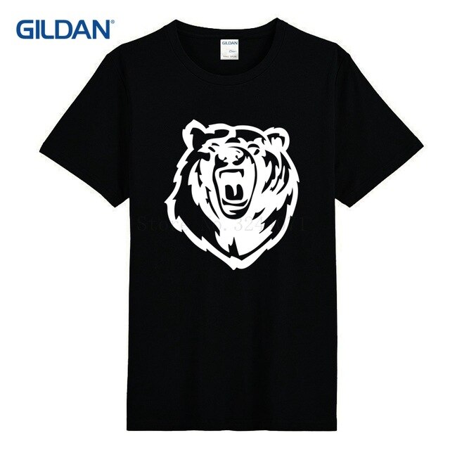 640x640 Casual T Shirt Homme T Grizzly Bear Vector Mens T Shirt
