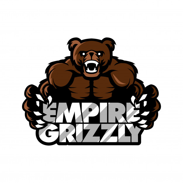 626x626 Grizzly Bear Sport Gaming Logo Illustration Vector Premium Download