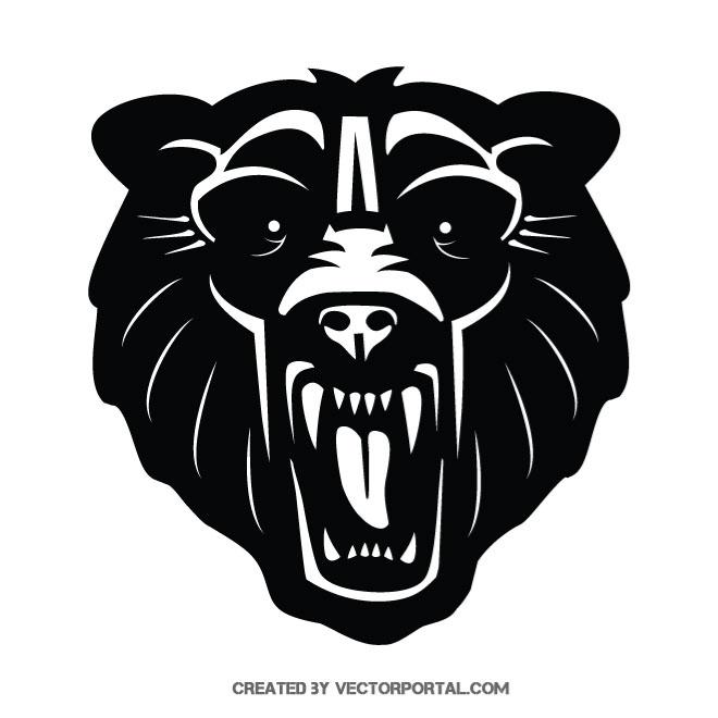 660x660 Grizzly Bear Vector Image