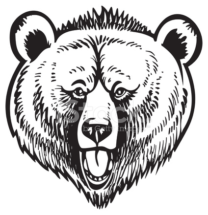 Grizzly Brown Bear Vector Stock Vector 424x440 Grizzly Brown Bear Vector Stock Vector