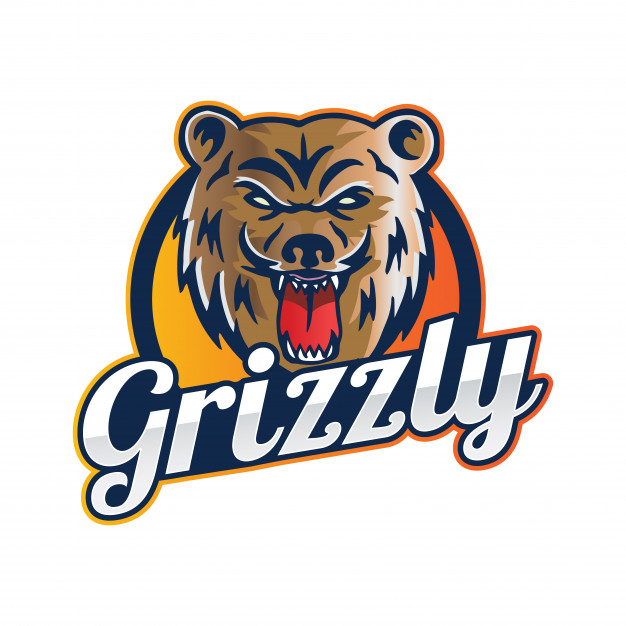 Modern Grizzly Bear Sports Team Logo Badge Illustration Vector 626x626 Modern Grizzly Bear Sports Team Logo Badge Illustration Vector