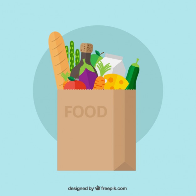 Food Bag Vector Free Download 626x626 Food Bag Vector Free Download