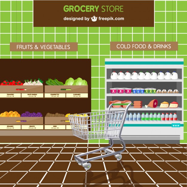 626x626 Grocery Store Vector Vector Free Download