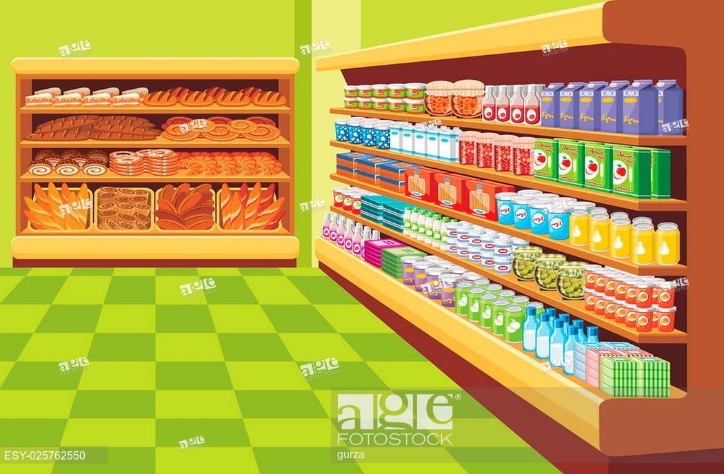 1050x688 Supermarket Vector, Stock Vector, Vector And Low Budget Royalty
