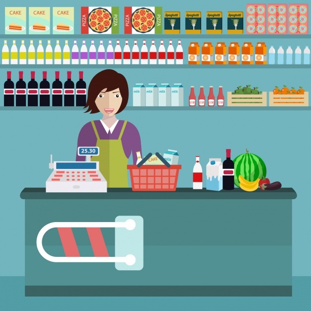 626x626 Food Store Background Design Vector Free Download
