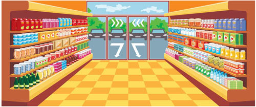500x209 Supermarket Free Vector Download