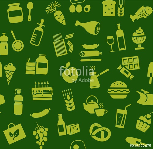 500x487 Food, Seamless Pattern, Green, Color, Grocery, Vector Food