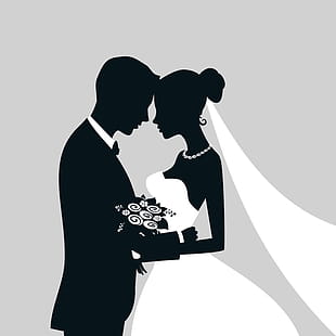 Groom And Bride Vector