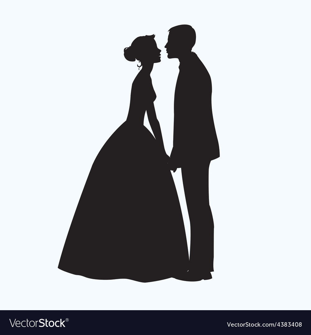 1000x1080 Collection Of 'bride Silhouette Vector' Download More Than