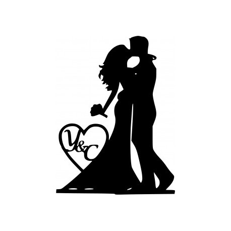 458x458 Mr And Mrs Silhouette Black Bride And Groom Vector Free Vector