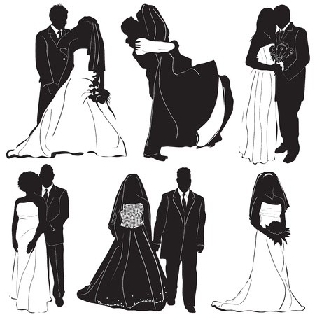 450x450 Bride Groom Vector Royalty Free Vector Graphics