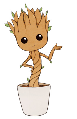 260x400 Groot Background Png Download